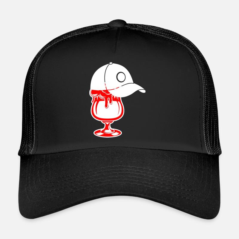 Beer Wine Whiskey Schnapps Alcohol Trucker Cap