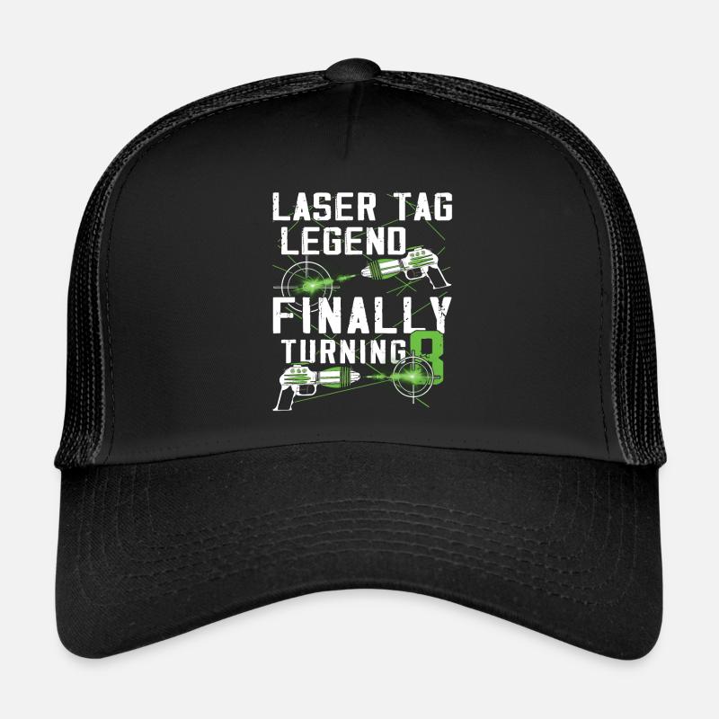Enfin 8 ans – Anniversaire Lasertag Casquette trucker 