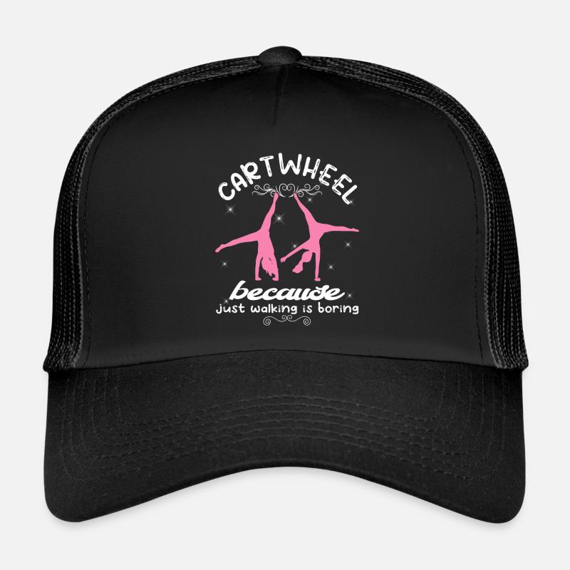 Cool gymnastics acrobatic cart wheel Trucker Cap