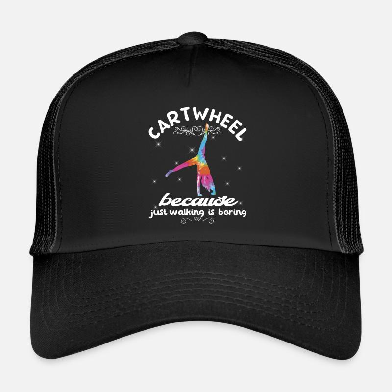 Cool gymnastics acrobatic cart wheel Trucker Cap