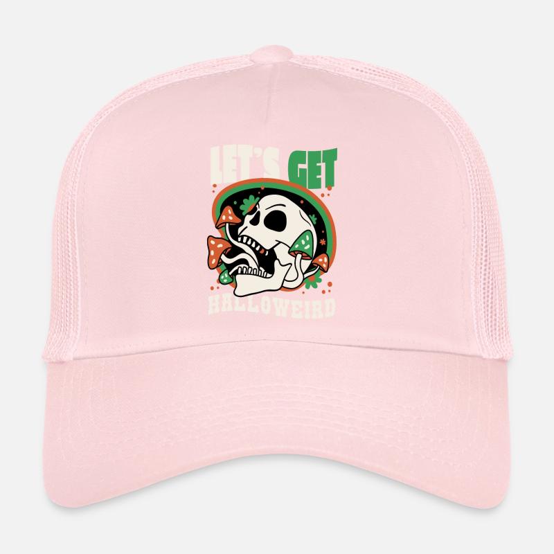Skull Trippy Trucker Cap