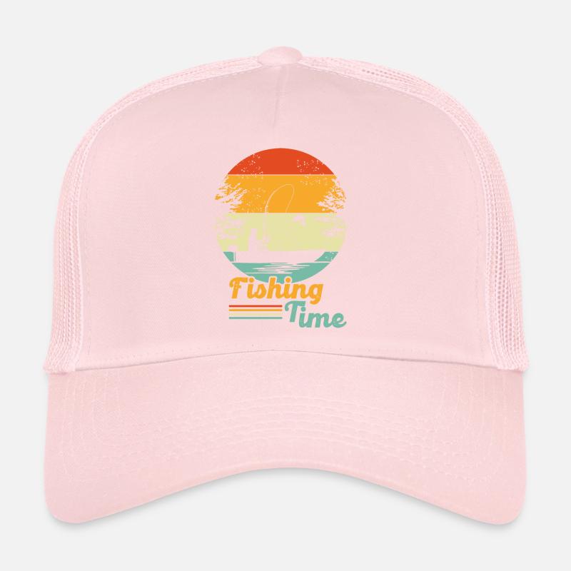 Temps de pêche, pêcheur, pêcheur, pêcheur Casquette trucker 