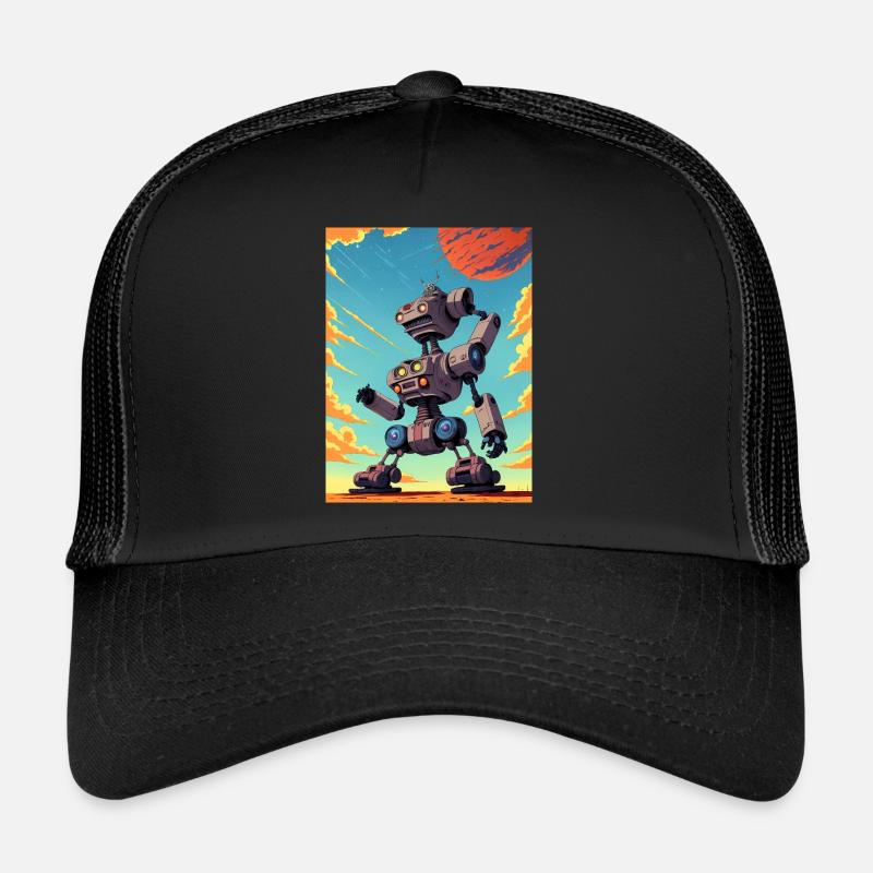 50s Cartoon - Crazy Robot - Sci-Fi Trucker Cap