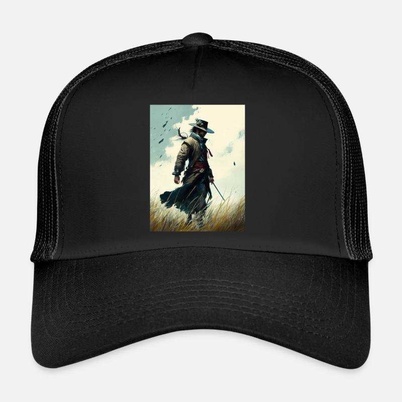 Samourai I - Casquette trucker - noir/noir