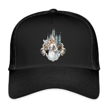 Goth Girl Gothic Princess Mystical Horror - Casquette trucker  - noir/noir - Devant
