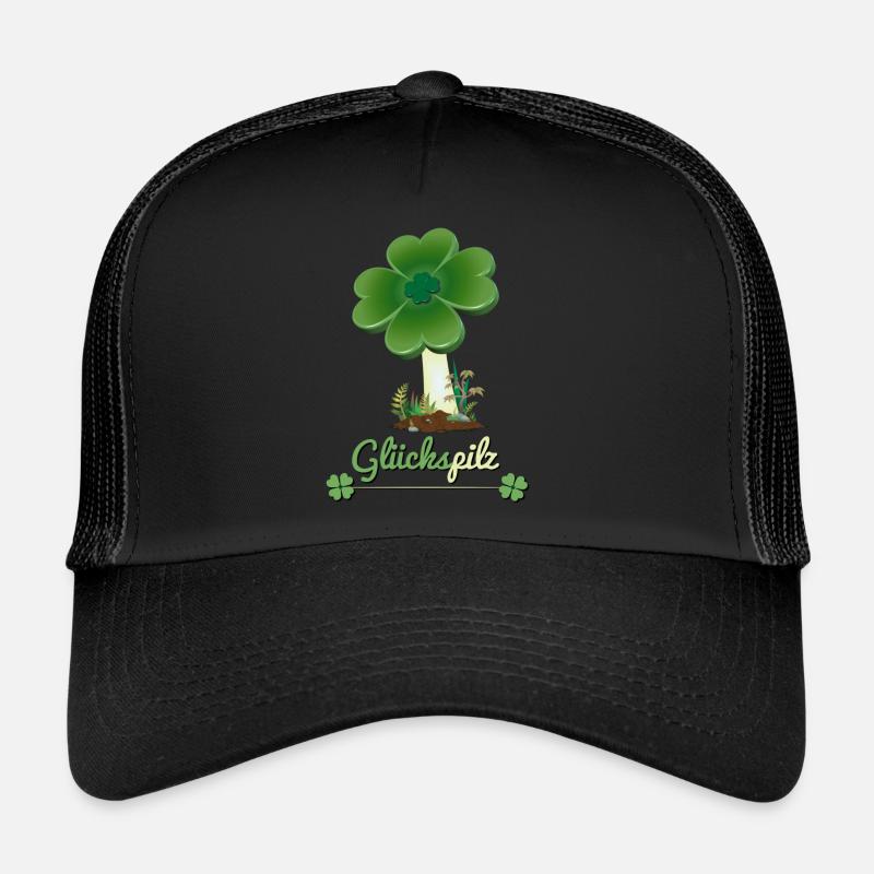 Glückspilz - Trucker Cap - Schwarz/Schwarz