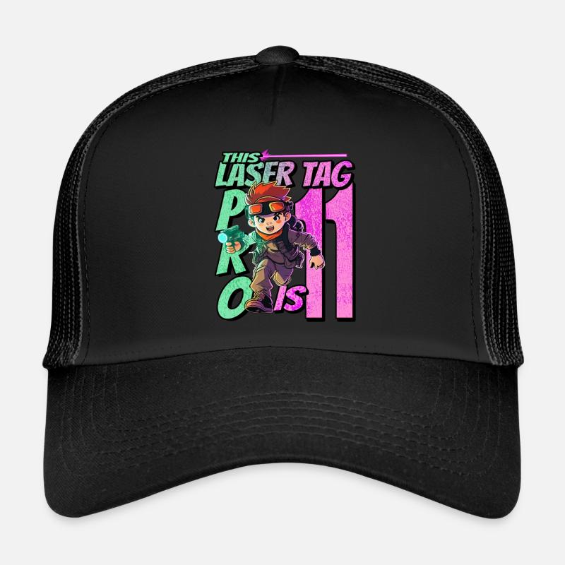Enfin 11 ans – Anniversaire Lasertag Casquette trucker 