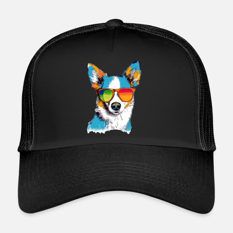 Toru, der Hund mit der Brille Trucker Cap