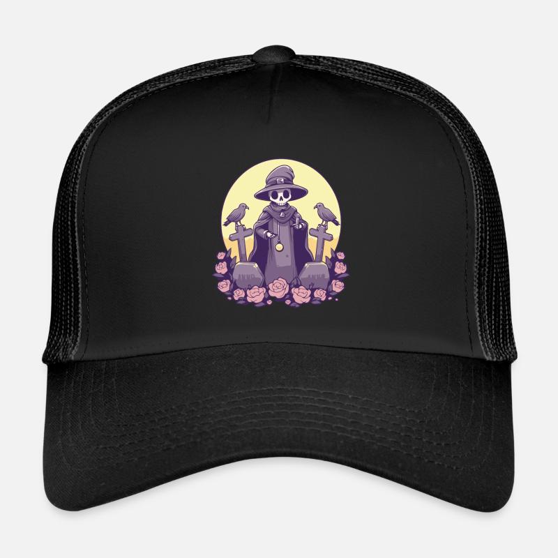 Kawaii Pastel Goth Niedlicher Witchy Death Trucker Cap