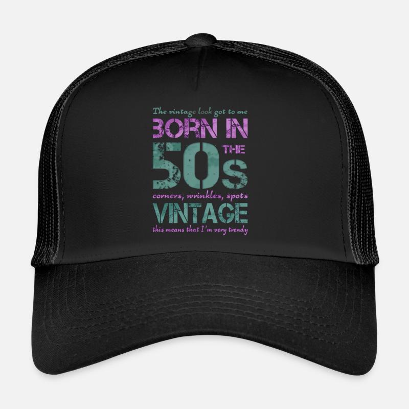 Fifties 50th 50s 50s Trucker Cap