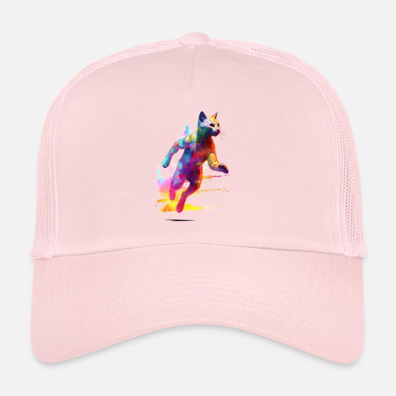 Jogging cat Trucker Cap