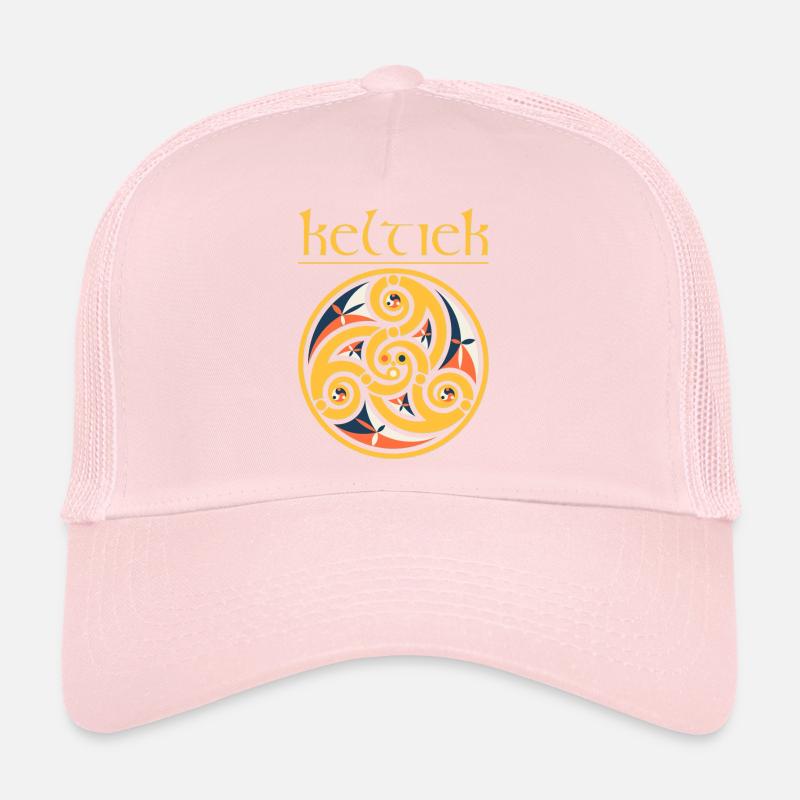 Triskell Keltiek gelb Trucker Cap