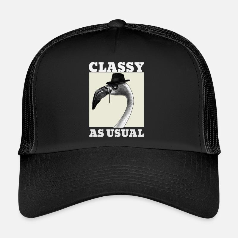 Classy As Usual Flamingo - Trucker Cap - black/black