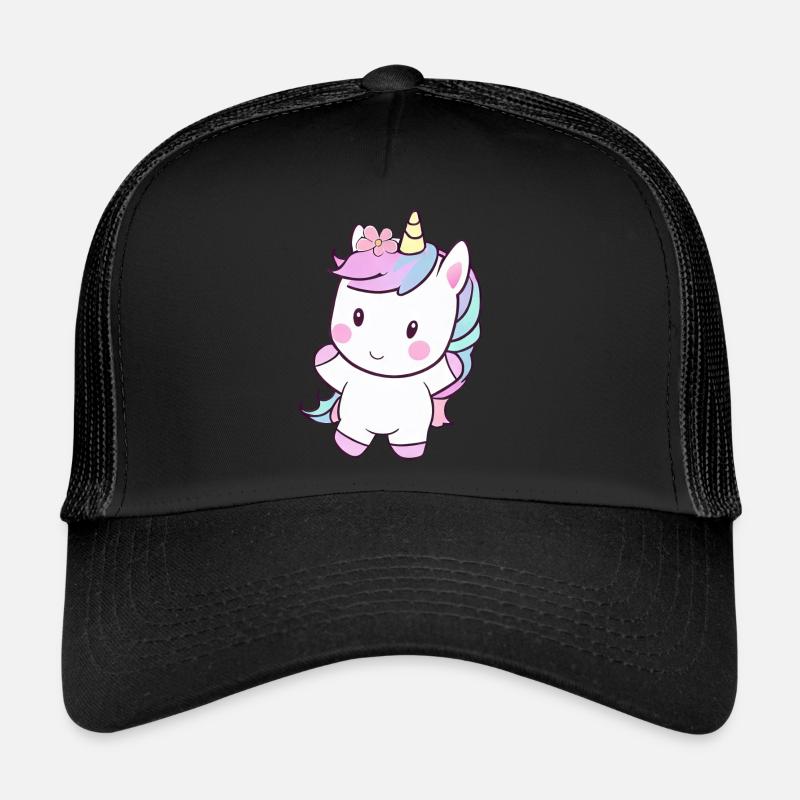 Licorne dansante mignonne, conception fantastique joyeuse Casquette trucker 