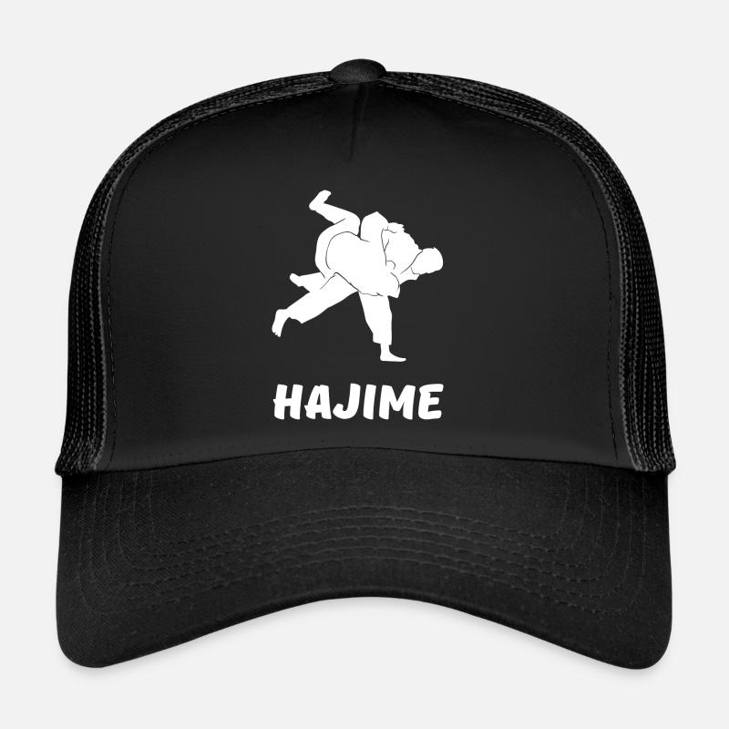 Judo Martial Arts Competition Design Hajime White Casquette trucker 