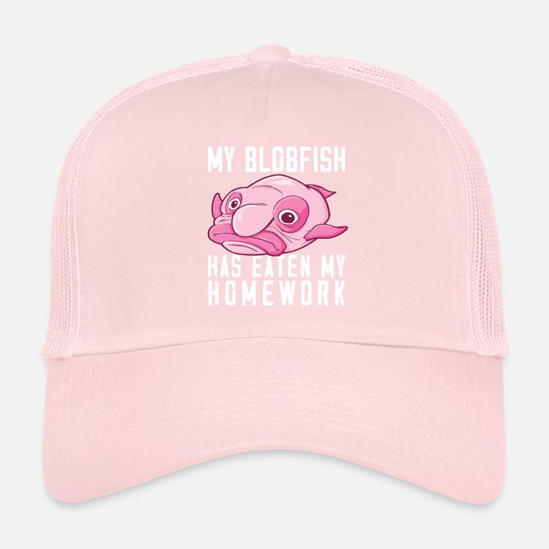 Blobfish Costume - Ugly Blob Fish Face - Trucker Cap