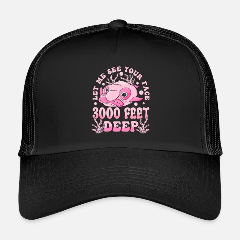Blobfish Costume - Ugly Blob Fish Face - Trucker Cap