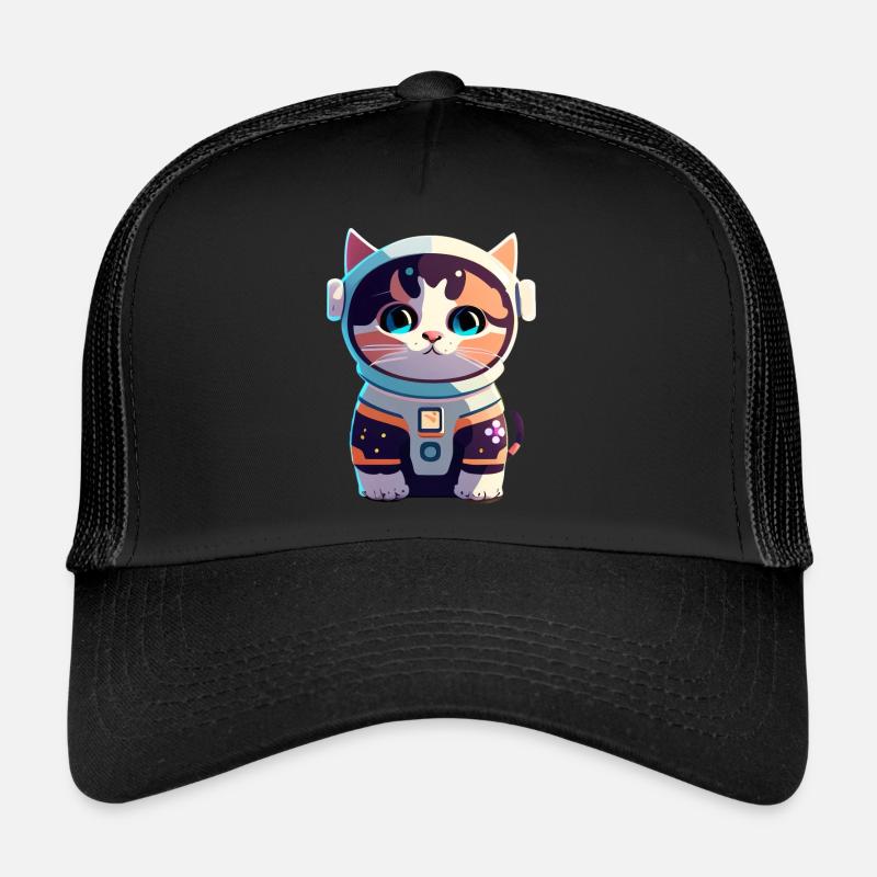 Chatstronaute mignon #5 Casquette trucker 