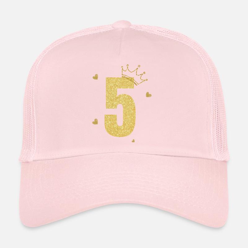 5th anniversary golden crown Trucker Cap