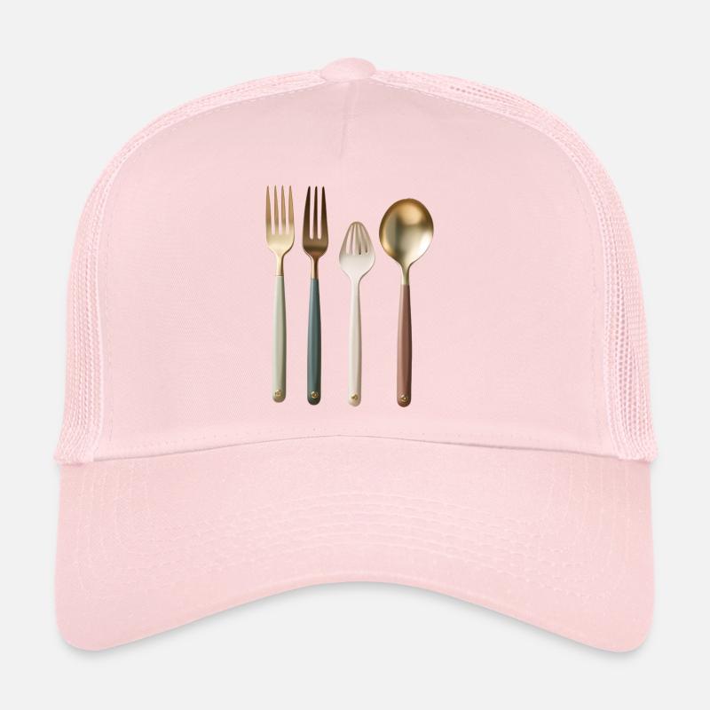 forks and spoons Trucker Cap