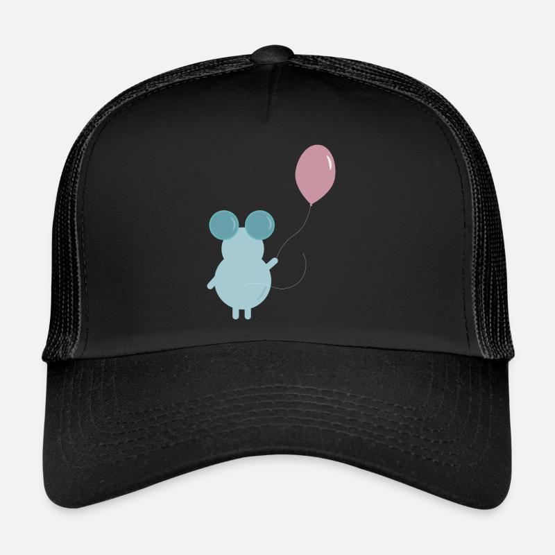 MOUSE HOLDING A BALLOON ILLUSTRATION Trucker Cap