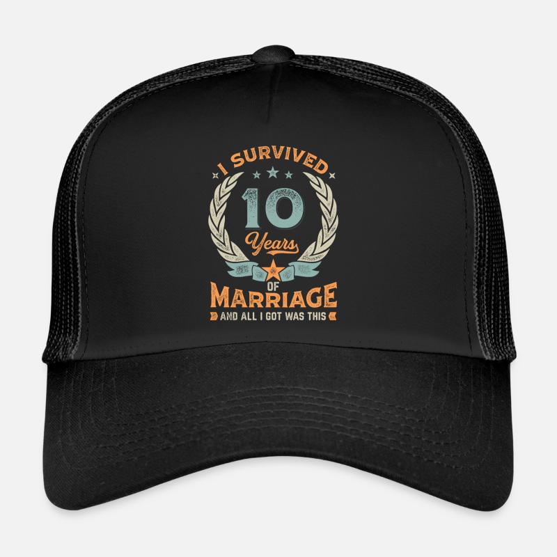 J’ai survécu à 10 ans de mariage Casquette trucker 