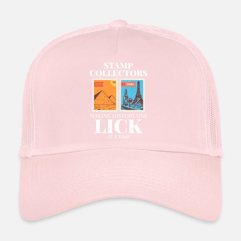Philatéliste collectionneur collectionneur de timbres Casquette trucker 