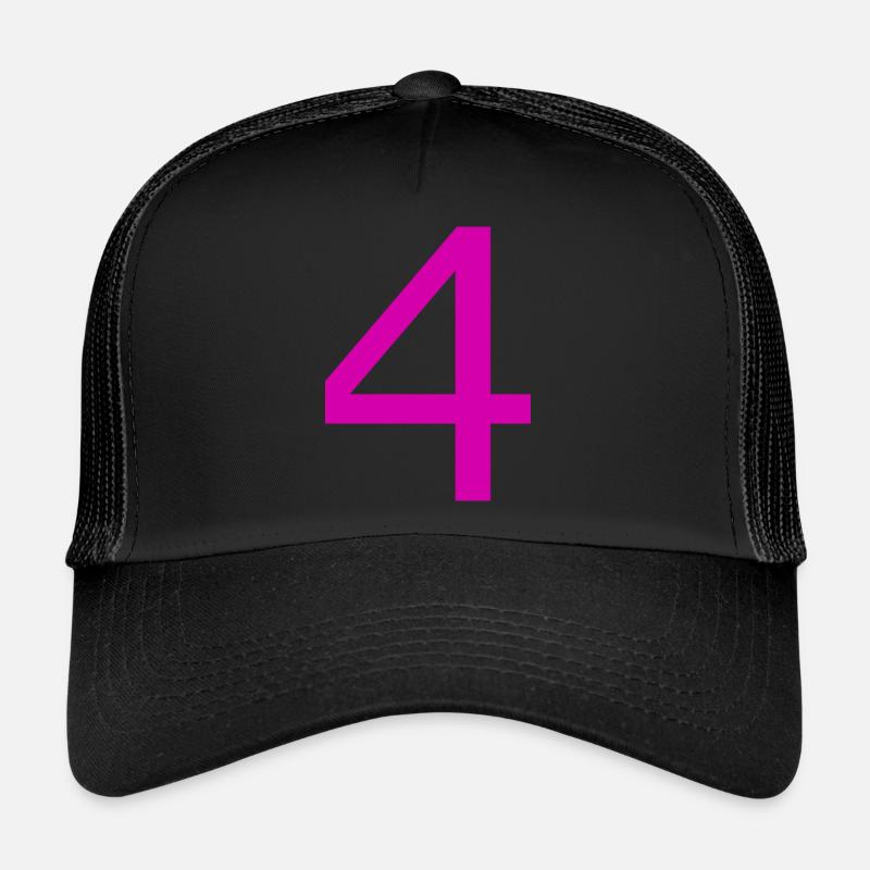 4 - Trucker Cap - Schwarz/Schwarz