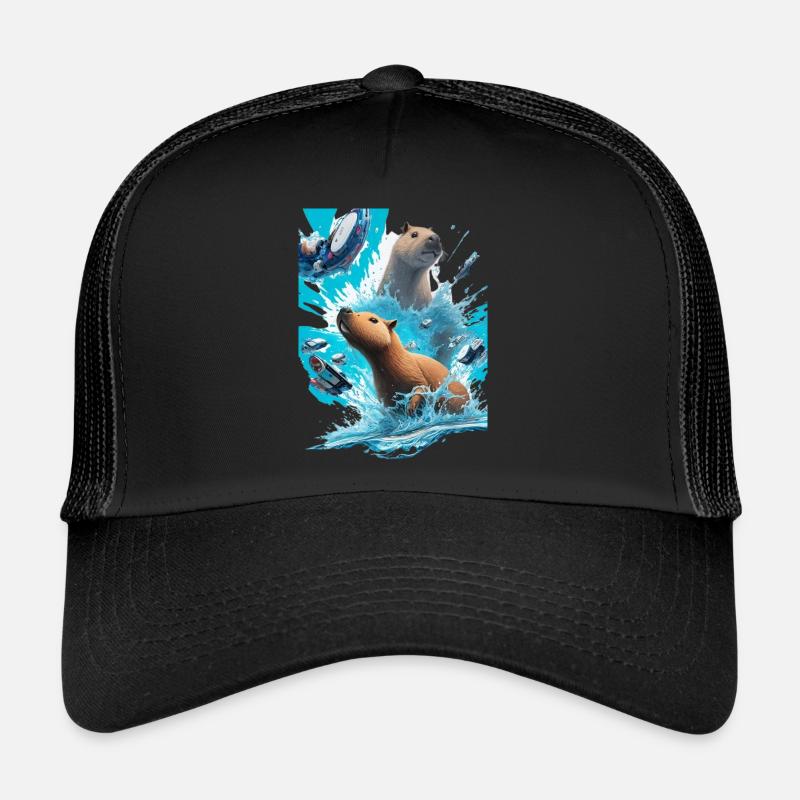 Deux Capybaras Casquette trucker 