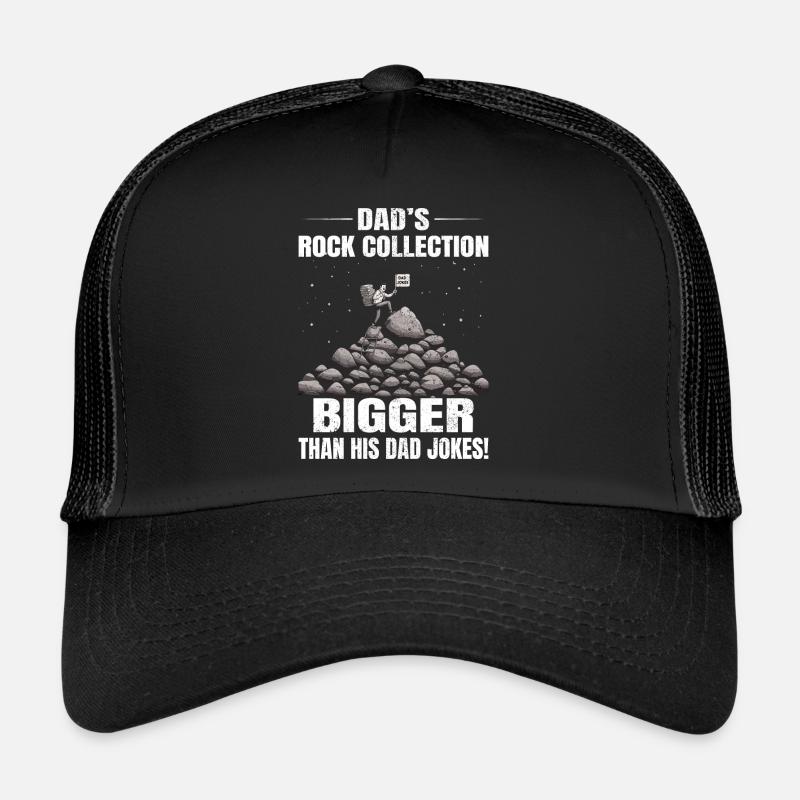 Collecte de roches Papa blagues Escalade Géologue Casquette trucker 