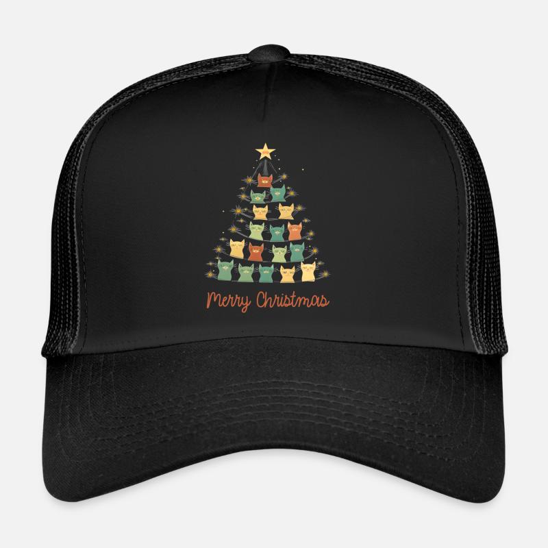 Merry Christmas Cats Trucker Cap