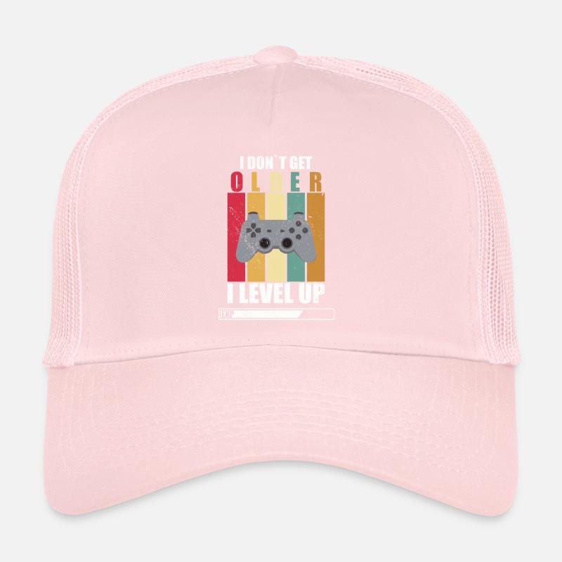 Geburtstag Gamer I dont get older- I Level up Trucker Cap