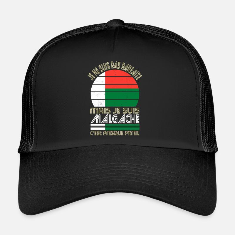 Je ne suis pas parfaite mais je suis Malgache Casquette trucker 