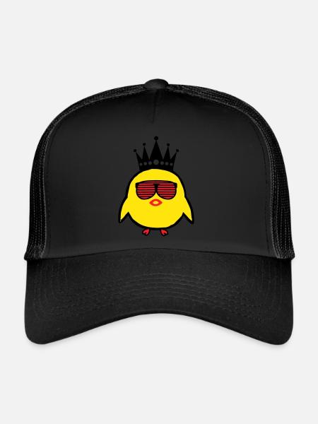 King Chick - Trucker Cap - black/black - Front