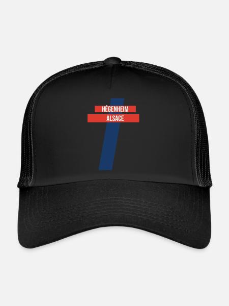 Hégenheim Alsace Hégenheim Souvenir - Casquette trucker  - noir/noir - Devant