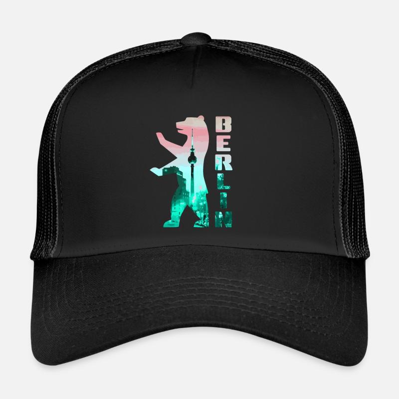 Berlin Bear Alex TV Tower Trucker Cap