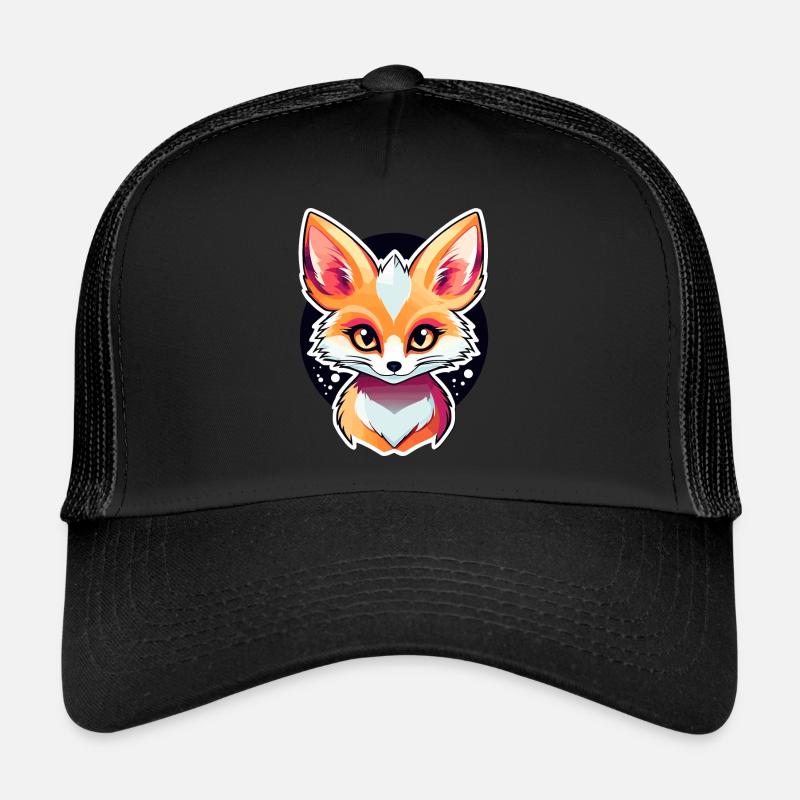 Dessin de Fennec renard du désert Casquette trucker 