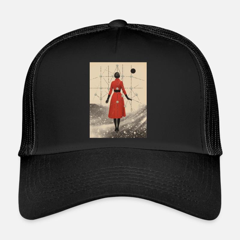 Snow blast collage - Trucker Cap - black/black