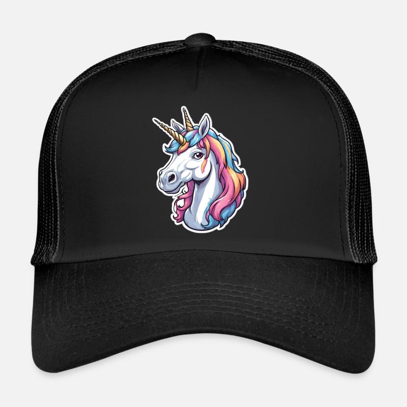 Farbenfrohes Einhorn Wunder Trucker Cap