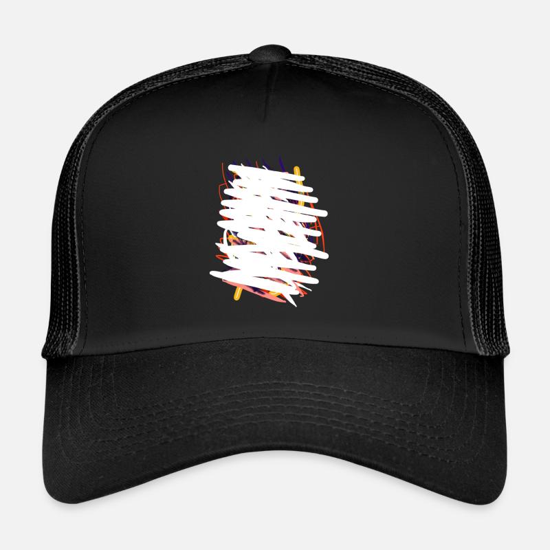 Das weltweit abstrakteste T-Shirt - Trucker Cap - Schwarz/Schwarz