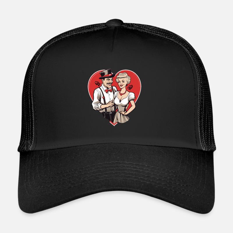 Valentine Couple Trucker Cap