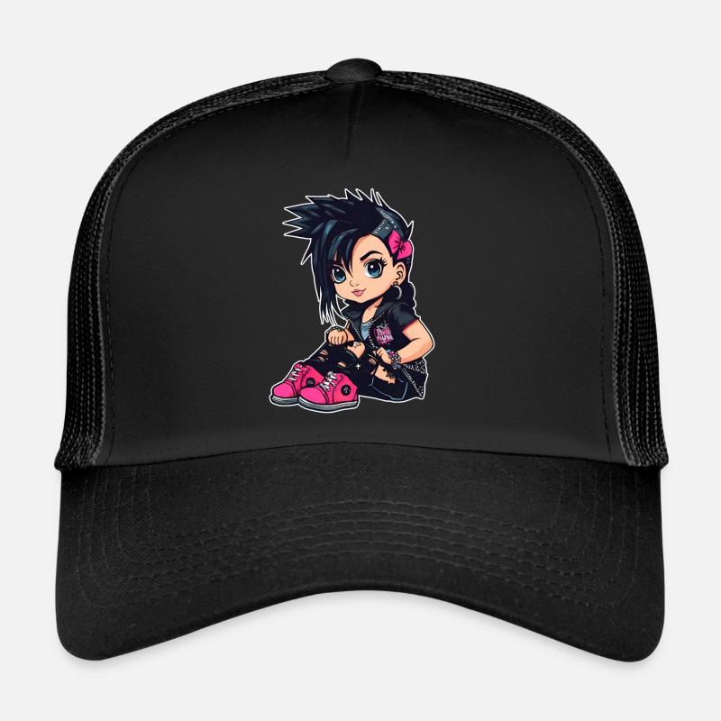 Fille punk gothique cool Casquette trucker 