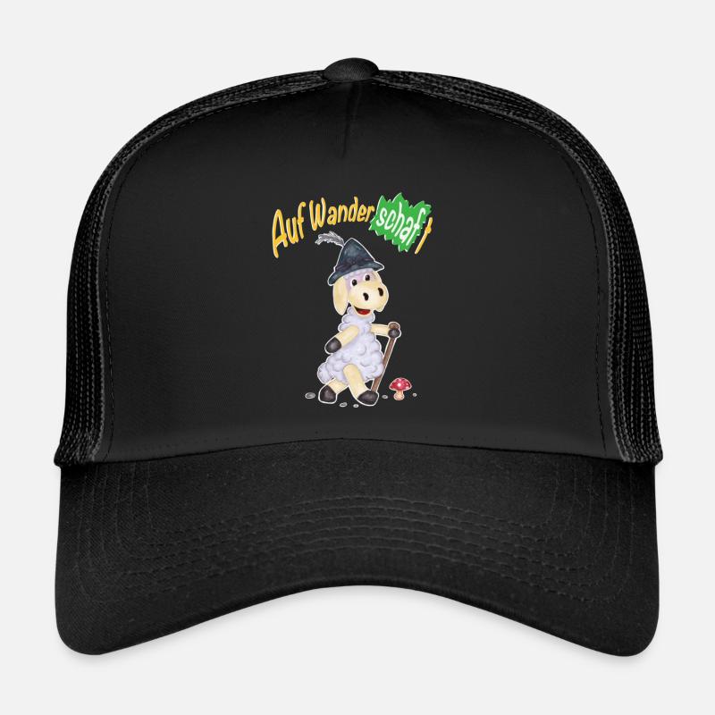Wanderschaf - Trucker Cap - Schwarz/Schwarz