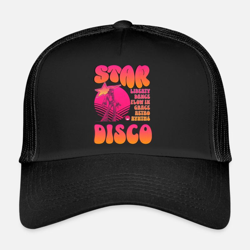 Disco Star - Bohemian Dancer and Retro Rhythms Trucker Cap