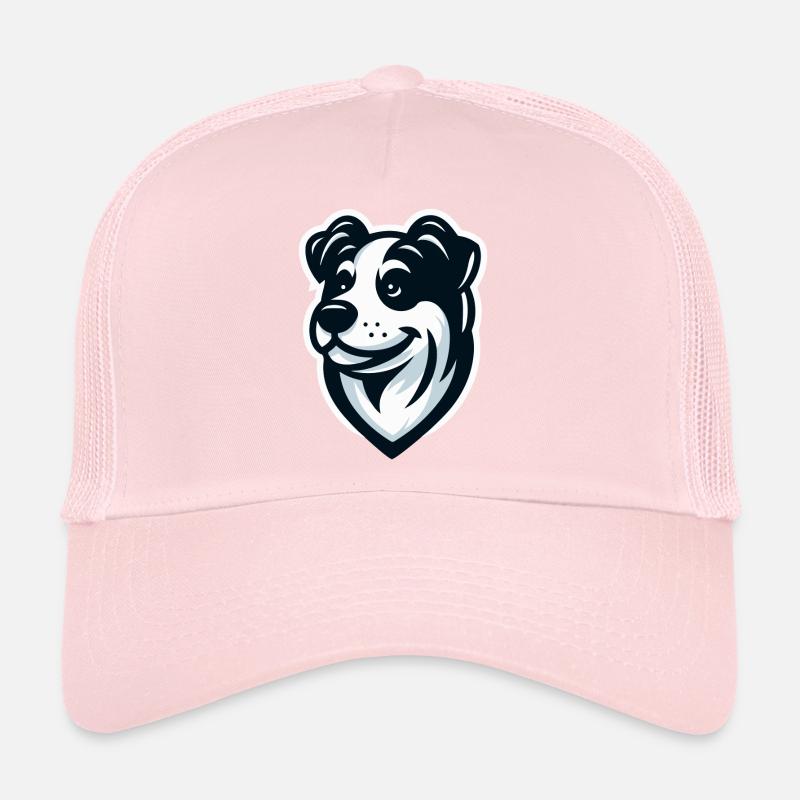 Hündchen: Illustration eines Freundes Trucker Cap