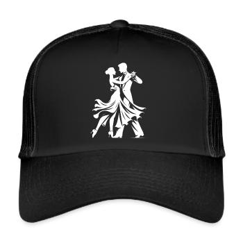 Silhouette Dancing Couple - Trucker Cap - black/black - Front