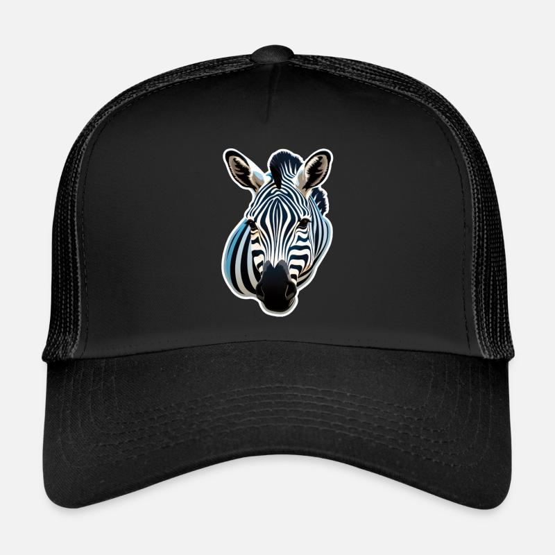 Zebra Head Trucker Cap