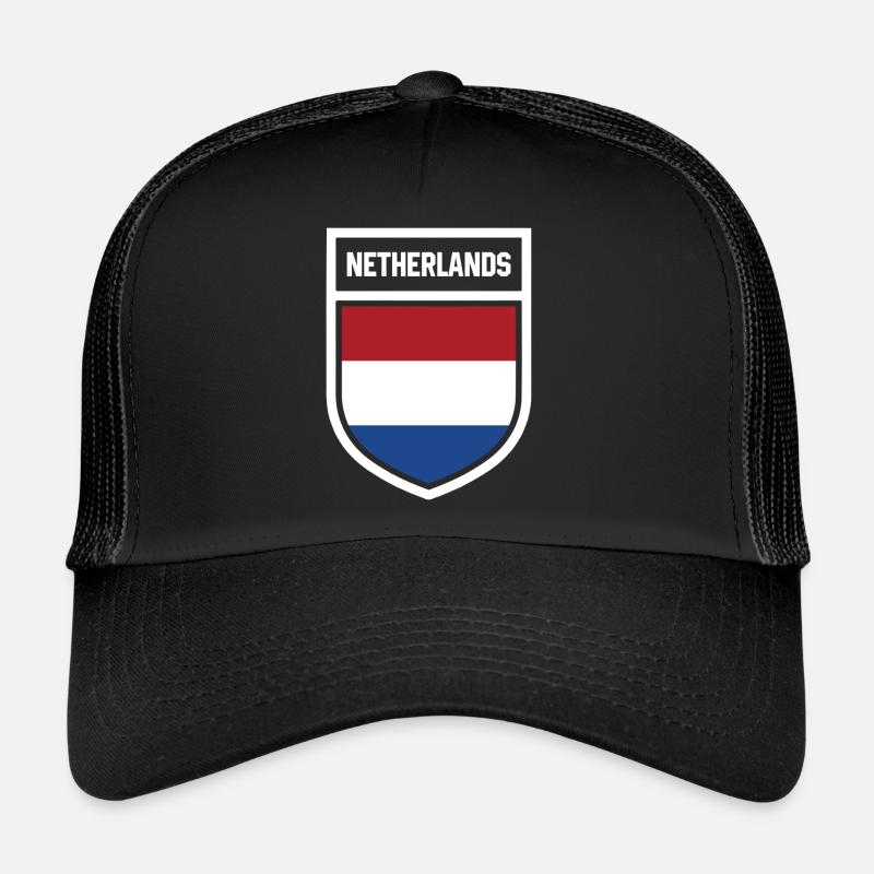 Pays-Bas - Drapeau national dans les armoiries Casquette trucker 