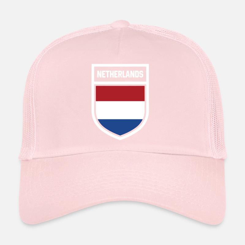 Pays-Bas - Drapeau national dans les armoiries Casquette trucker 