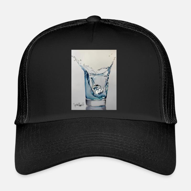 2BE4415FDE3CE22091B975A171AE9995 2 - Casquette trucker  - noir/noir